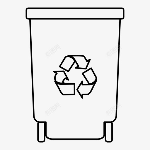 回收箱垃圾图标svg_新图网 https://ixintu.com 回收箱 垃圾