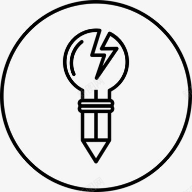 灯灯泡能源图标图标