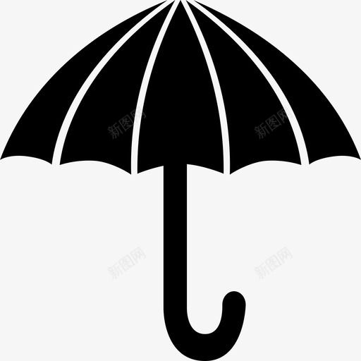 雨伞雨冬天图标svg_新图网 https://ixintu.com 冬天 雨 雨伞
