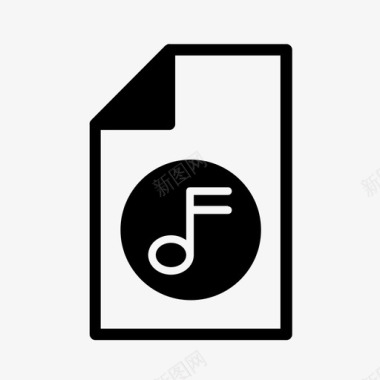 音乐文件文件数据声音图标图标