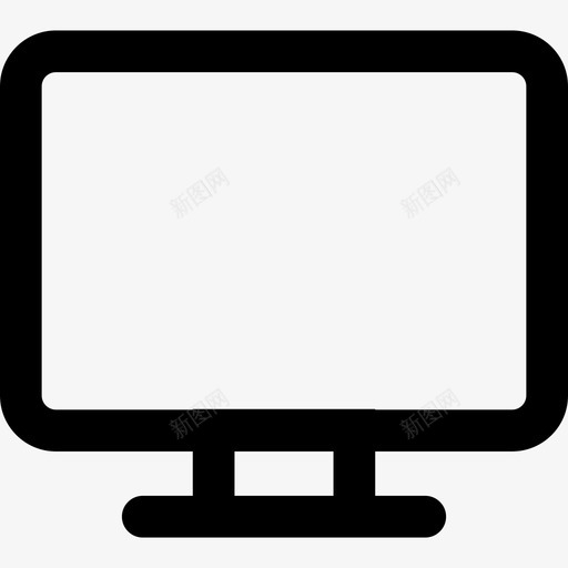 显示器外形计算机通用接口图标svg_新图网 https://ixintu.com 显示器外形 计算机 通用接口
