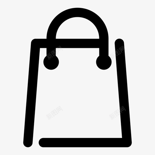 购物袋电子商务缺口大图标svg_新图网 https://ixintu.com 电子商务缺口大 购物袋