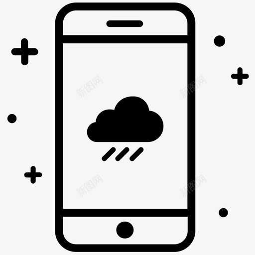 天气应用程序气候图标svg_新图网 https://ixintu.com 天气 应用程序 智能手机 智能手机设置2 气候 温度