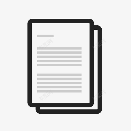 文件账单合同图标svg_新图网 https://ixintu.com 合同 文书 文件 账单