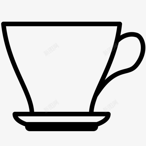 茶杯咖啡饮料图标svg_新图网 https://ixintu.com 咖啡 美味佳肴 茶 茶杯 饮料