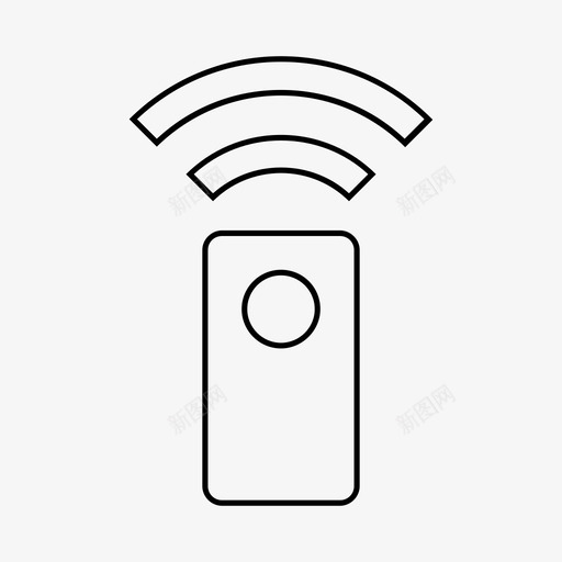 远程设置网络wifi图标svg_新图网 https://ixintu.com wifi wifi范围 wifi连接 物料线 网络 远程设置