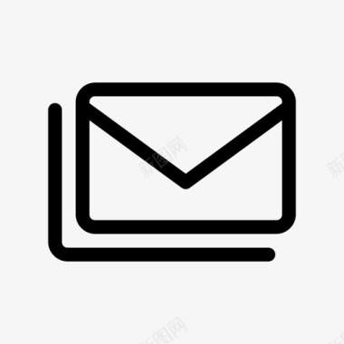 电子邮件队列信封信件图标图标