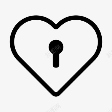 心锁礼物储物柜图标图标