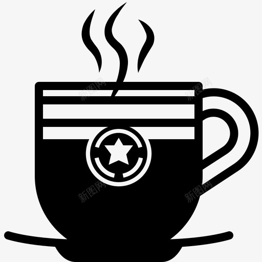 热咖啡杯咖啡店饮料图标svg_新图网 https://ixintu.com 咖啡店 热咖啡杯 美味咖啡店 饮料