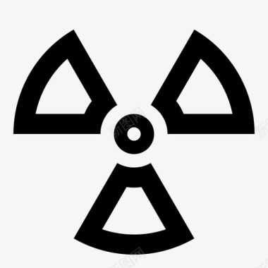 辐射危险辐射标志图标图标
