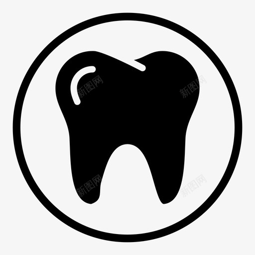 牙齿牙医口腔科图标svg_新图网 https://ixintu.com 口腔科 牙医 牙齿