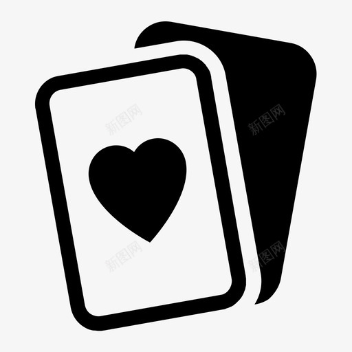 心牌赌场游戏图标svg_新图网 https://ixintu.com 心牌 扑克 游戏 纸牌赌场 赌场