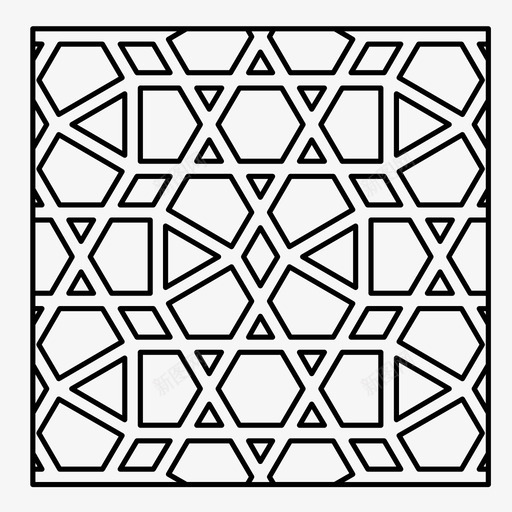 图案阿拉伯瓷砖图标svg_新图网 https://ixintu.com 伊斯兰几何 图案 样品 纹理 设计 阿拉伯瓷砖