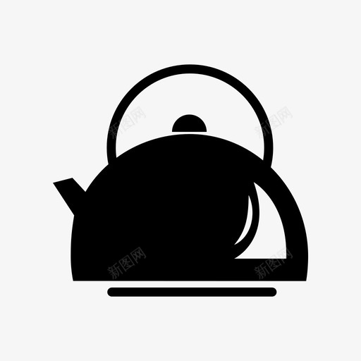 水壶咖啡茶图标svg_新图网 https://ixintu.com 咖啡 水壶 茶 茶壶
