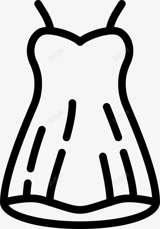 睡衣服装时尚图标svg_新图网 https://ixintu.com 女装 时尚 时尚女装 服装 睡衣