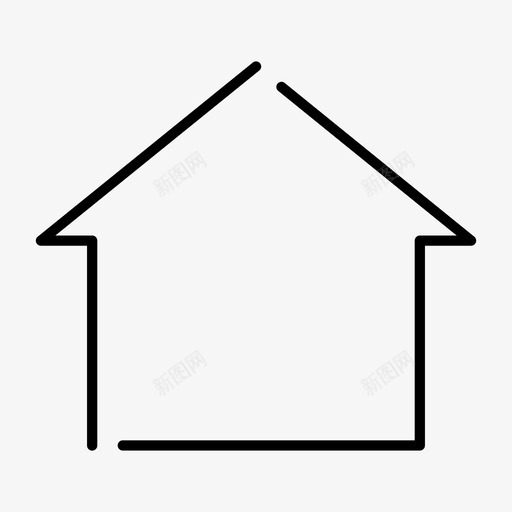 房屋建筑物住宅图标svg_新图网 https://ixintu.com 住宅 办公室 建筑物 房屋 贸易差额灯