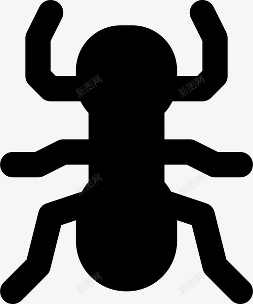 蚂蚁虫子昆虫图标svg_新图网 https://ixintu.com 小虫子 昆虫 自然 虫子 蚂蚁