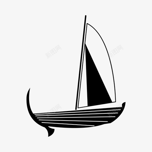 帆船码头海洋图标svg_新图网 https://ixintu.com 大海 帆船 木头 海洋 码头 风