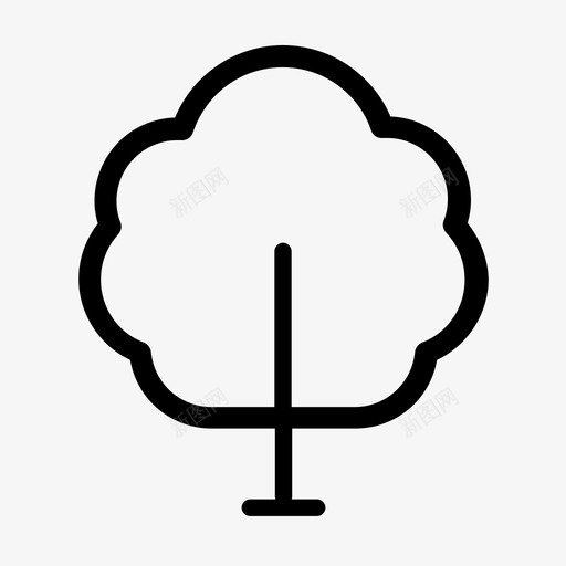 树植物学花园图标svg_新图网 https://ixintu.com 树 树模型 植物 植物学 花园