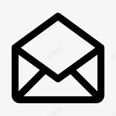 打开的邮件电子邮件信件图标图标