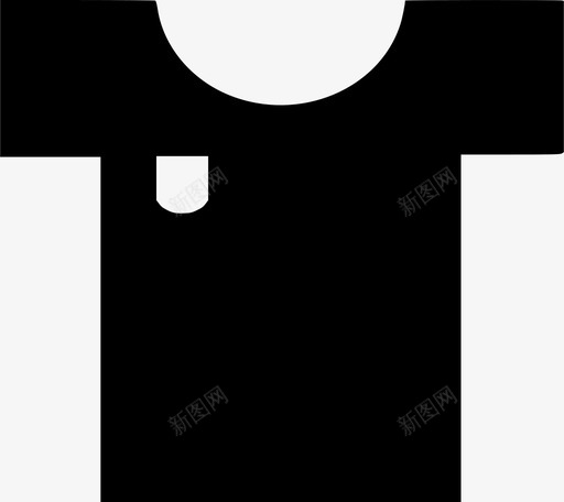T恤衣服带口袋的衬衫图标svg_新图网 https://ixintu.com T恤 上衣 带口袋的衬衫 衣服