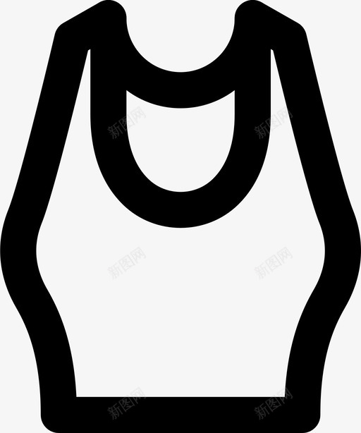 背心衣服时尚图标svg_新图网 https://ixintu.com 女士 时尚 时尚女装md大纲 背心 衣服