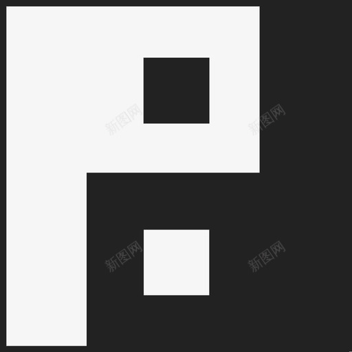 阴阳方块黑色中文图标svg_新图网 https://ixintu.com 中文 白色 符号 阴阳 阴阳方块 黑色