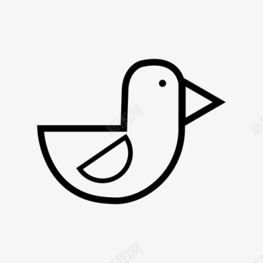鸟动物鸭子图标图标