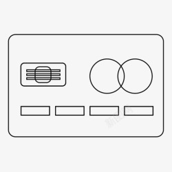 维萨信用卡万事达卡货币图标高清图片