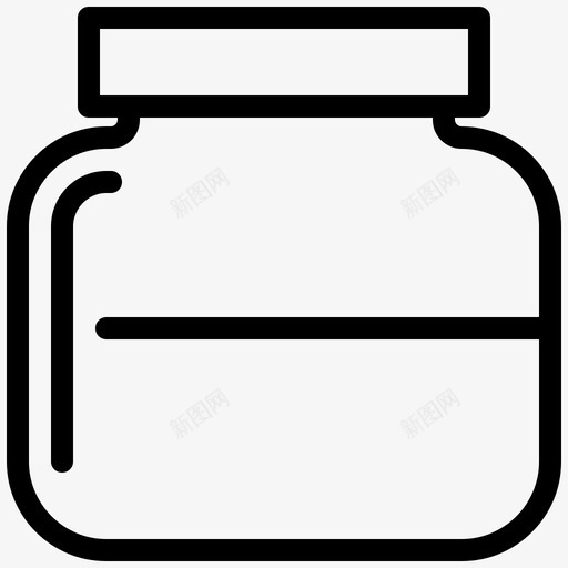 罐子早餐保护图标svg_新图网 https://ixintu.com 保护 厨房 拔火罐 早餐 玻璃 罐子 食物