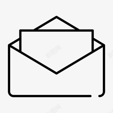 电子邮件读取打开邮件发送消息图标图标