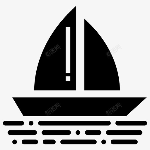 船帆海图标svg_新图网 https://ixintu.com 帆 水 海 游艇 船 野营和户外雕文