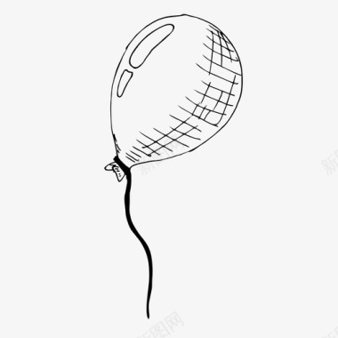 气球空气手绘图标图标