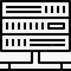 服务器矢量图标数据库网络服务器图标高清图片