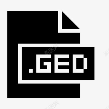 ged扩展名文件图标图标