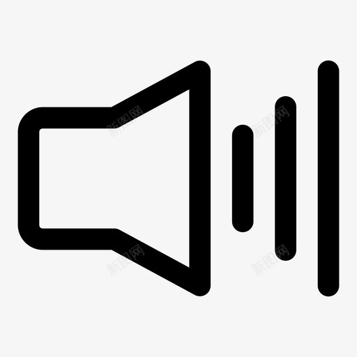 高音量高声音扬声器图标svg_新图网 https://ixintu.com 扬声器 高声音 高音 高音量
