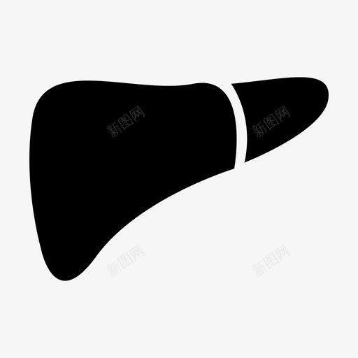 肝脏解剖学身体部分图标svg_新图网 https://ixintu.com 人 器官 肝脏 解剖学 身体部分