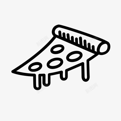 披萨片吃食物图标svg_新图网 https://ixintu.com 吃 意大利香肠 披萨 披萨片 聚会 食物