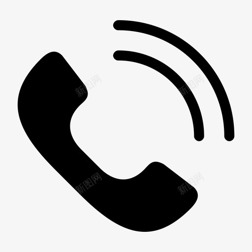 电话来电已接电话图标svg_新图网 https://ixintu.com 人口 已接电话 来电 电话