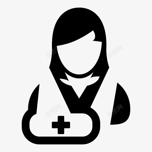 患者援助女性图标svg_新图网 https://ixintu.com 健康 医疗 医院 女性 患者 援助 治疗载体图标
