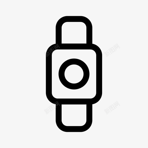 智能手表iwatch可穿戴图标svg_新图网 https://ixintu.com iwatch 可穿戴 技术图标 智能手表