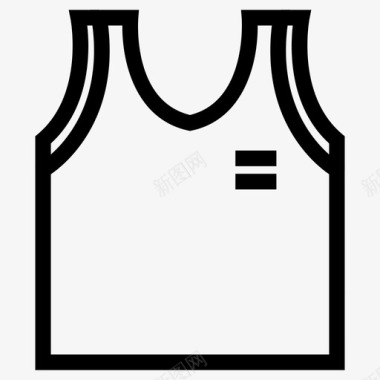 运动衫篮球运动衫背心图标图标