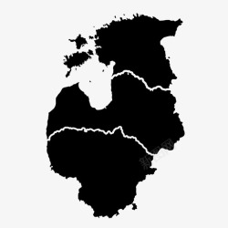 波罗的海波罗的海国家爱沙尼亚拉脱维亚图标高清图片