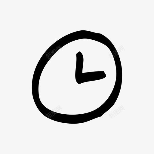 时钟小时分钟图标svg_新图网 https://ixintu.com 分钟 小时 时钟 时间 时间图标手绘 秒
