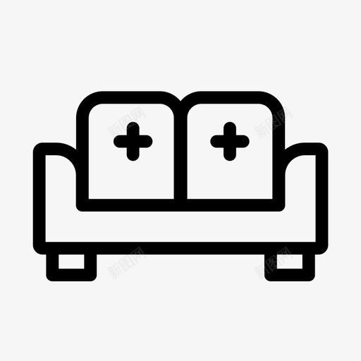 沙发家具家用图标svg_新图网 https://ixintu.com 休息室 家具 家用 沙发