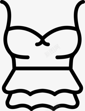 裙子衣服时尚图标图标