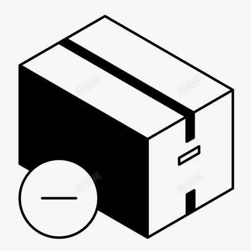删除订单取消包裹图标svg_新图网 https://ixintu.com 删除订单 包裹 取消 存储 箱 装运箱