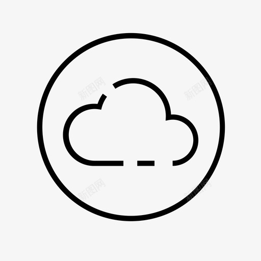 cloudeddynetwork图标svg_新图网 https://ixintu.com cloud eddy network remote swarm ui圆形按钮