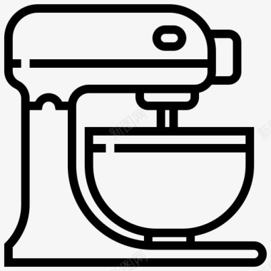 立式搅拌机设备厨房图标图标