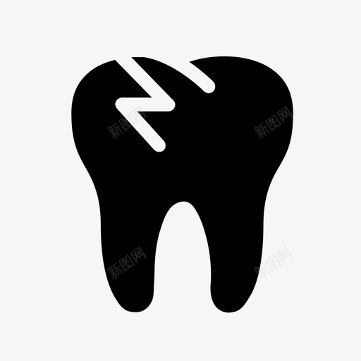 断牙牙科治疗图标svg_新图网 https://ixintu.com 断牙 治疗 牙科 迷你图标集固齿牙医牙科